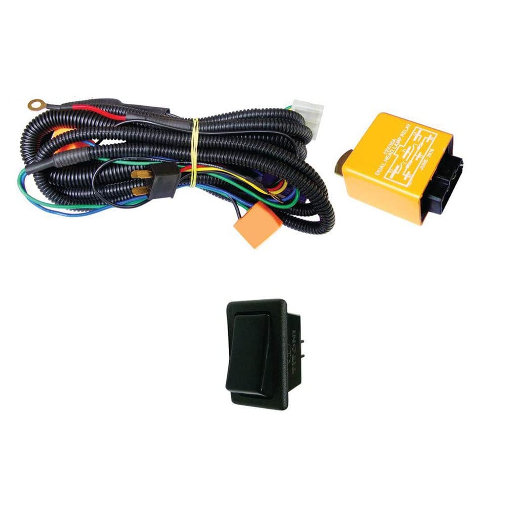 Autopearl H4 Headlamp Wiring Harness Kit (Set of 2
